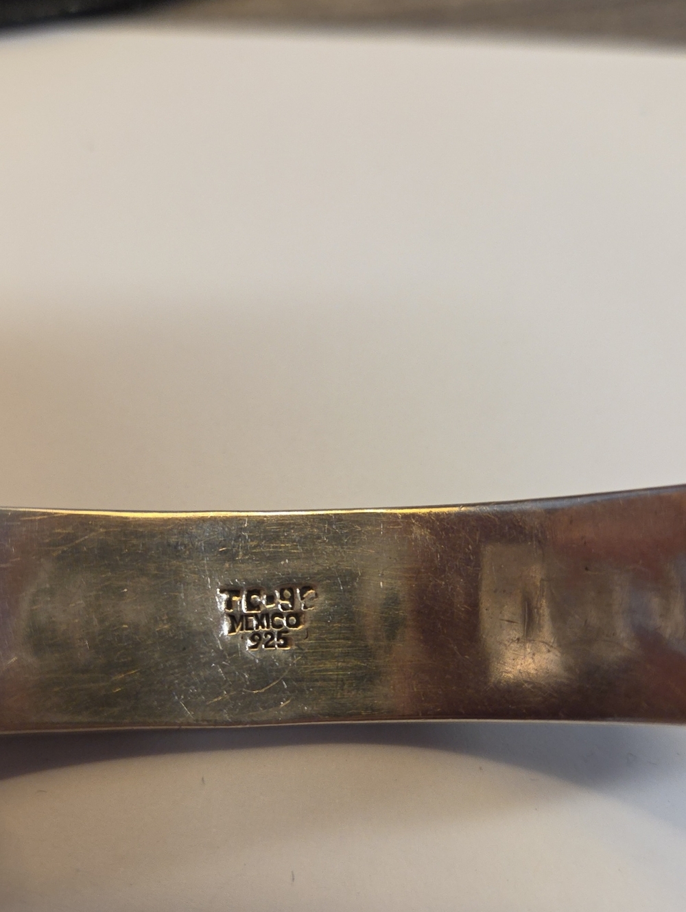 Vintage Taxco TC-92 Sterling Silver 33-Stone Raised Setting Cuff Bracelet - Picture 5 of 8